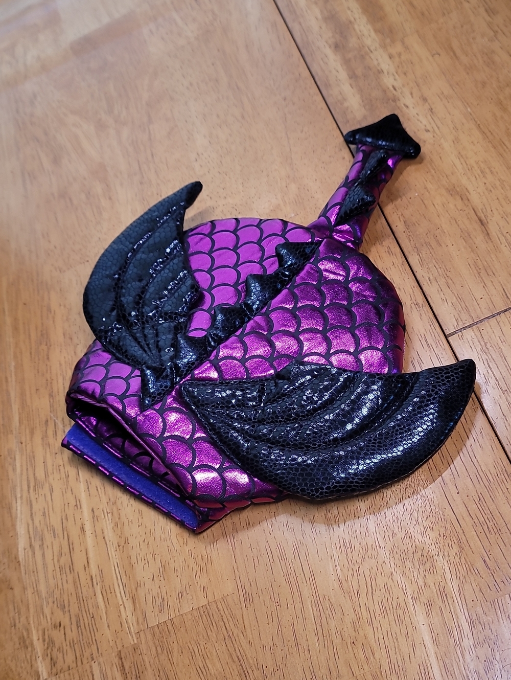 Shiny Purple & Black Dragon Dog/Cat Costume
